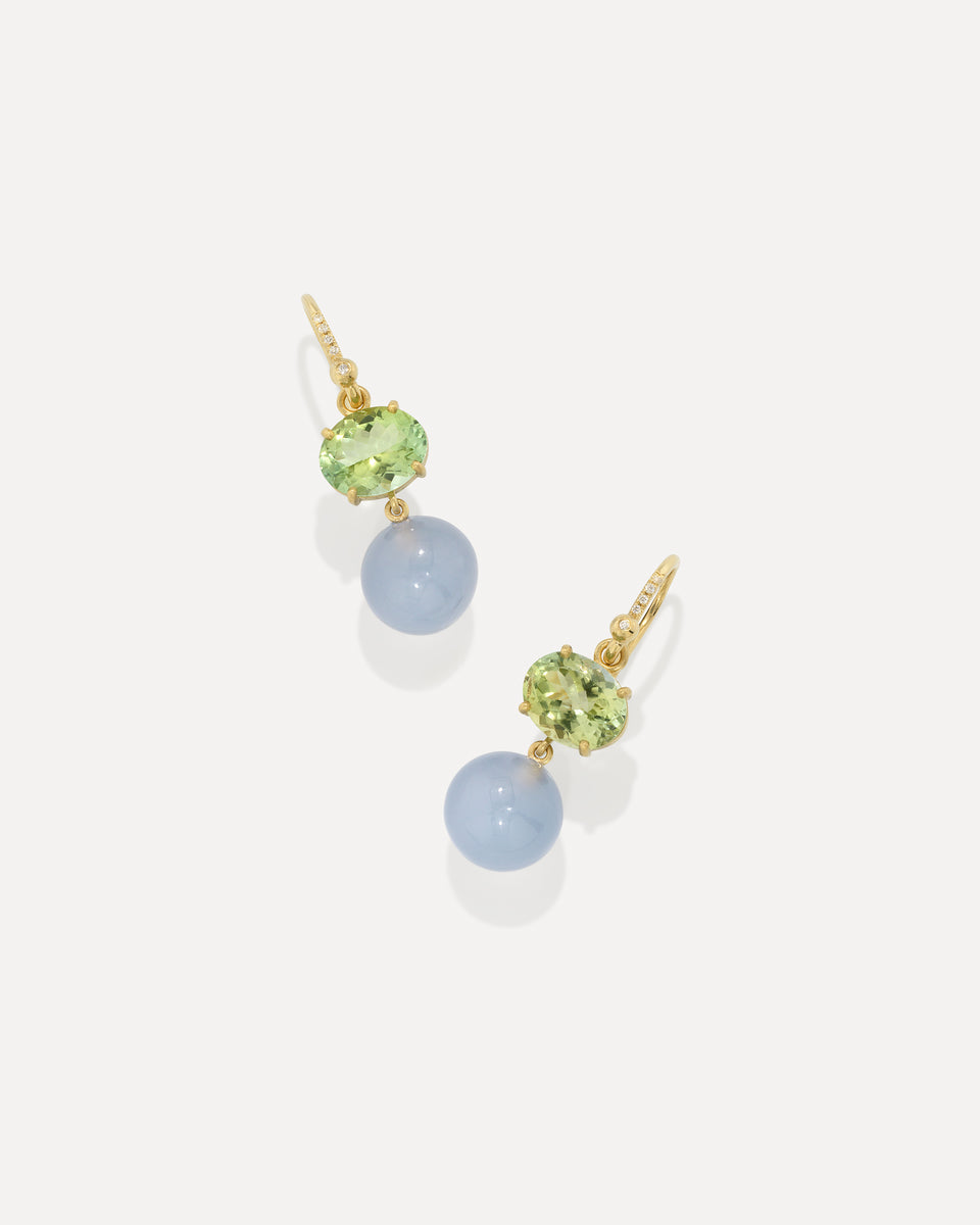 One of a Kind Small Gemmy Gem Gumball Earrings - Irene Neuwirth