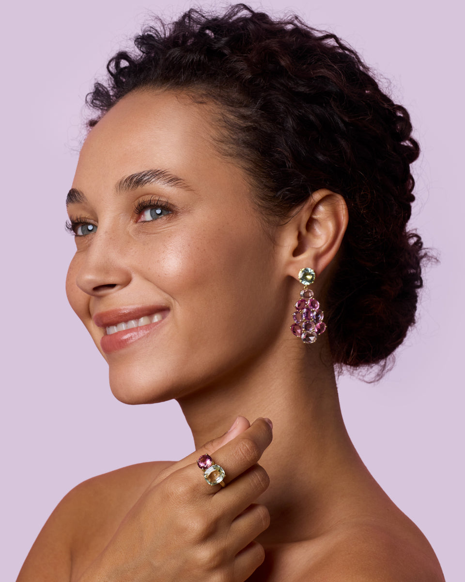 One of a Kind Gemmy Gem Double Stone Ring