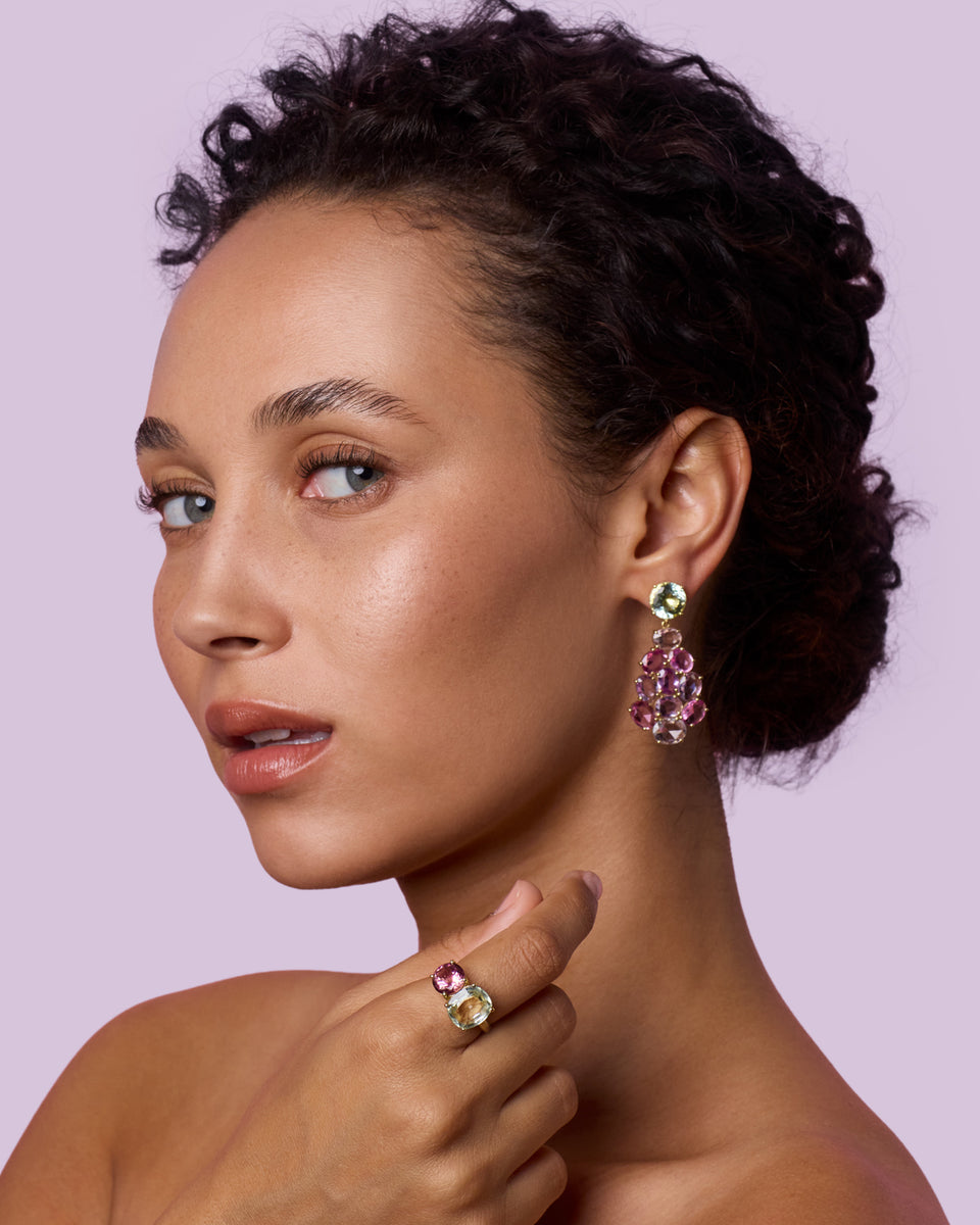 One of a Kind Gemmy Gem Party Mix Earrings