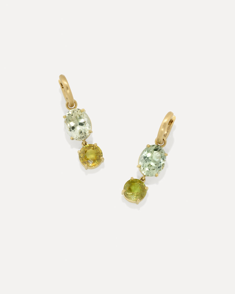 One of a Kind Gemmy Gem Jeweled Huggies