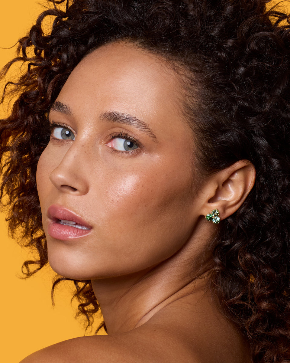 One of a Kind Gemmy Gem Trio Studs - Irene Neuwirth