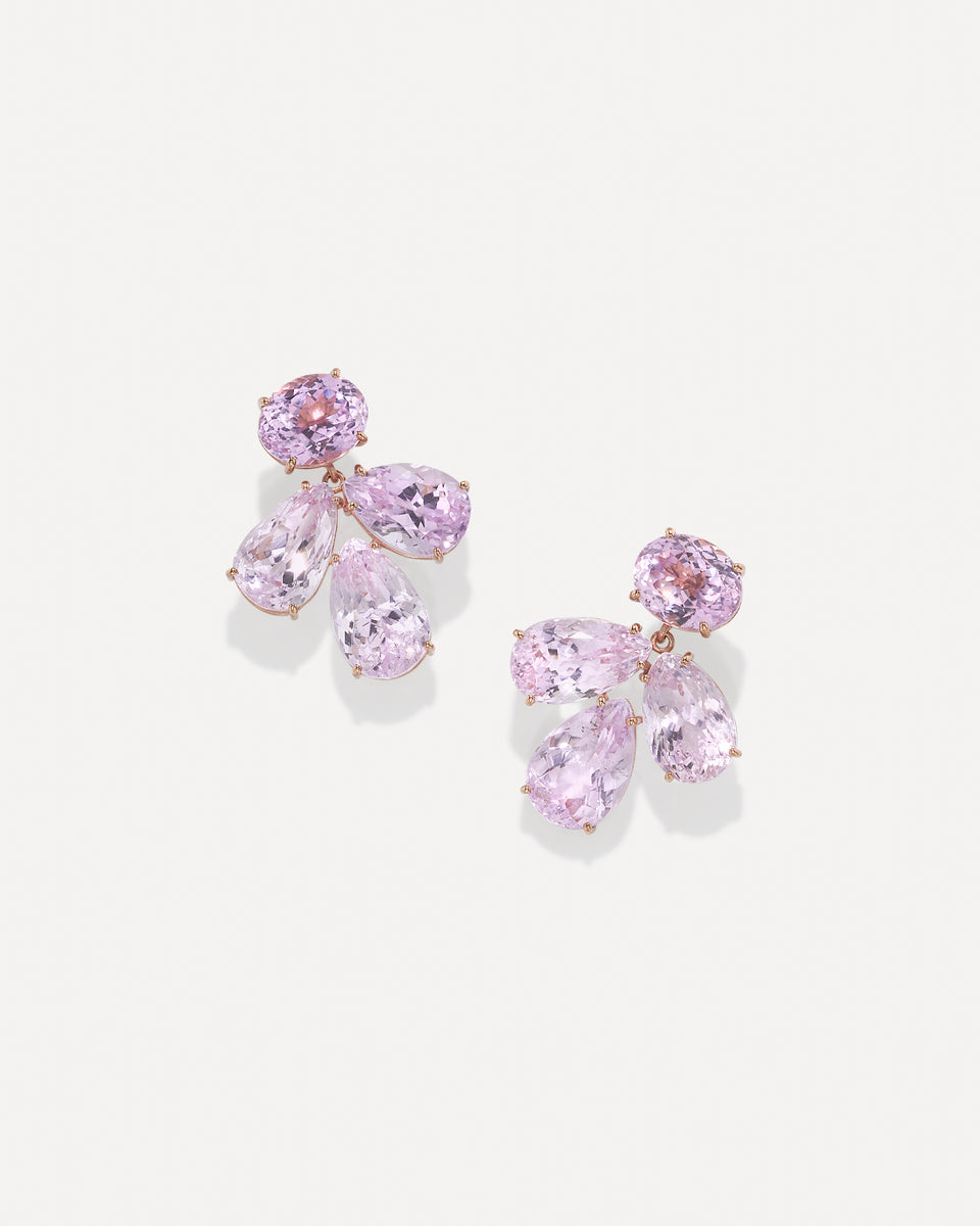 One of a Kind Gemmy Gem Flora Earrings - Irene Neuwirth