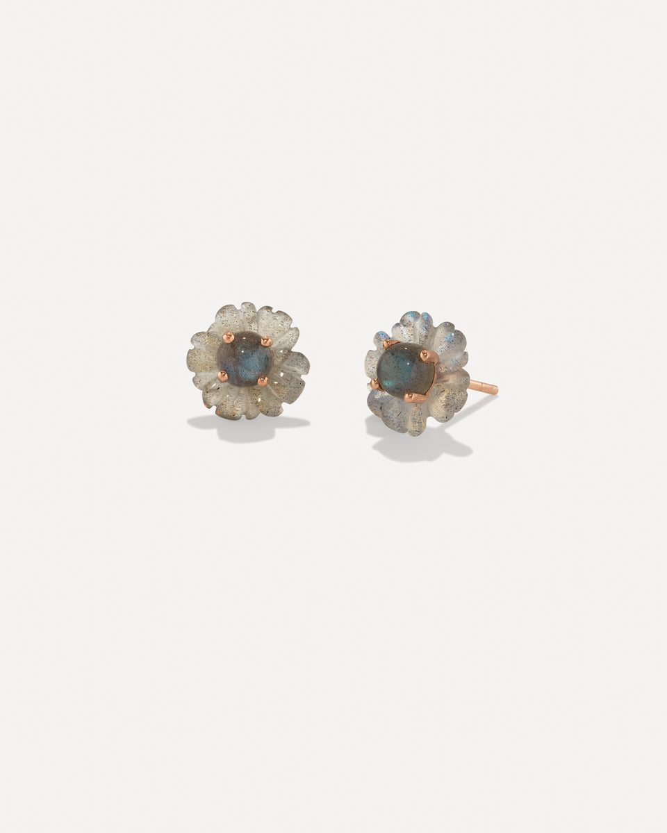 One of a Kind Petite Tropical Flower Studs - Irene Neuwirth