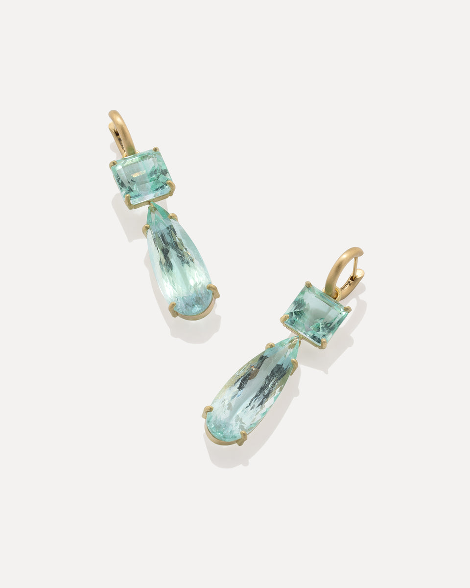 One of a Kind Gemmy Gem Jeweled Huggies - Irene Neuwirth