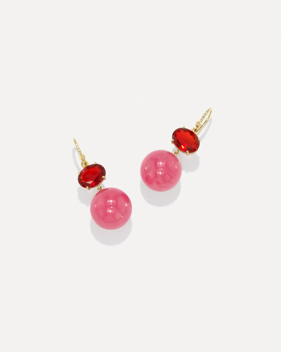 One of a Kind Gemmy Gem Gumball Earrings