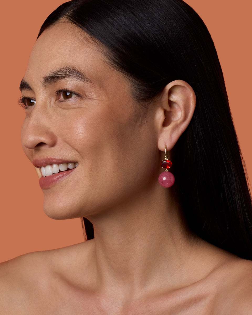 One of a Kind Gemmy Gem Gumball Earrings