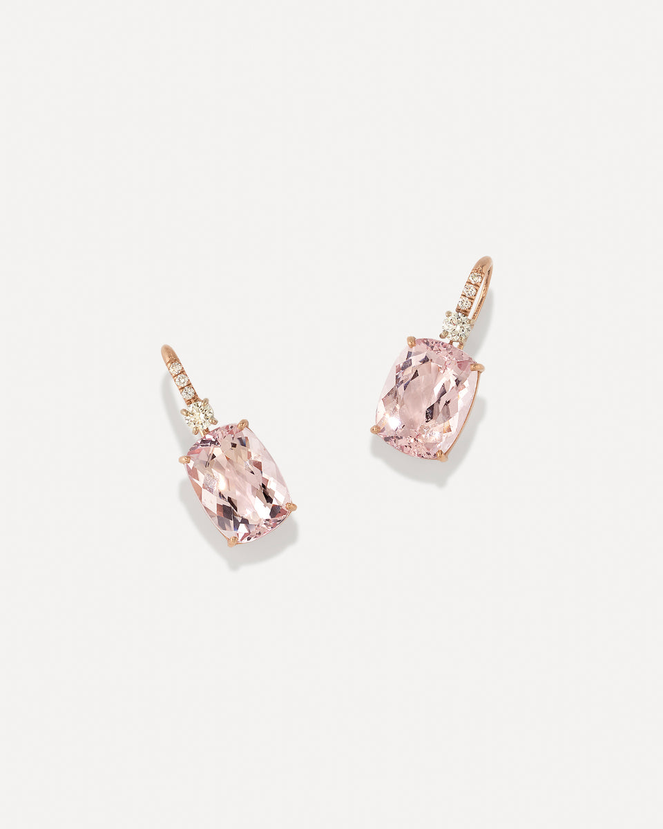 One of a Kind Diamond Gem Drop Earrings - Irene Neuwirth