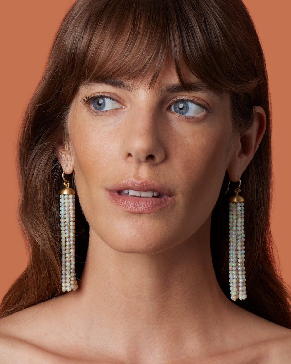 One of a Kind Long Tassel Earrings - Irene Neuwirth