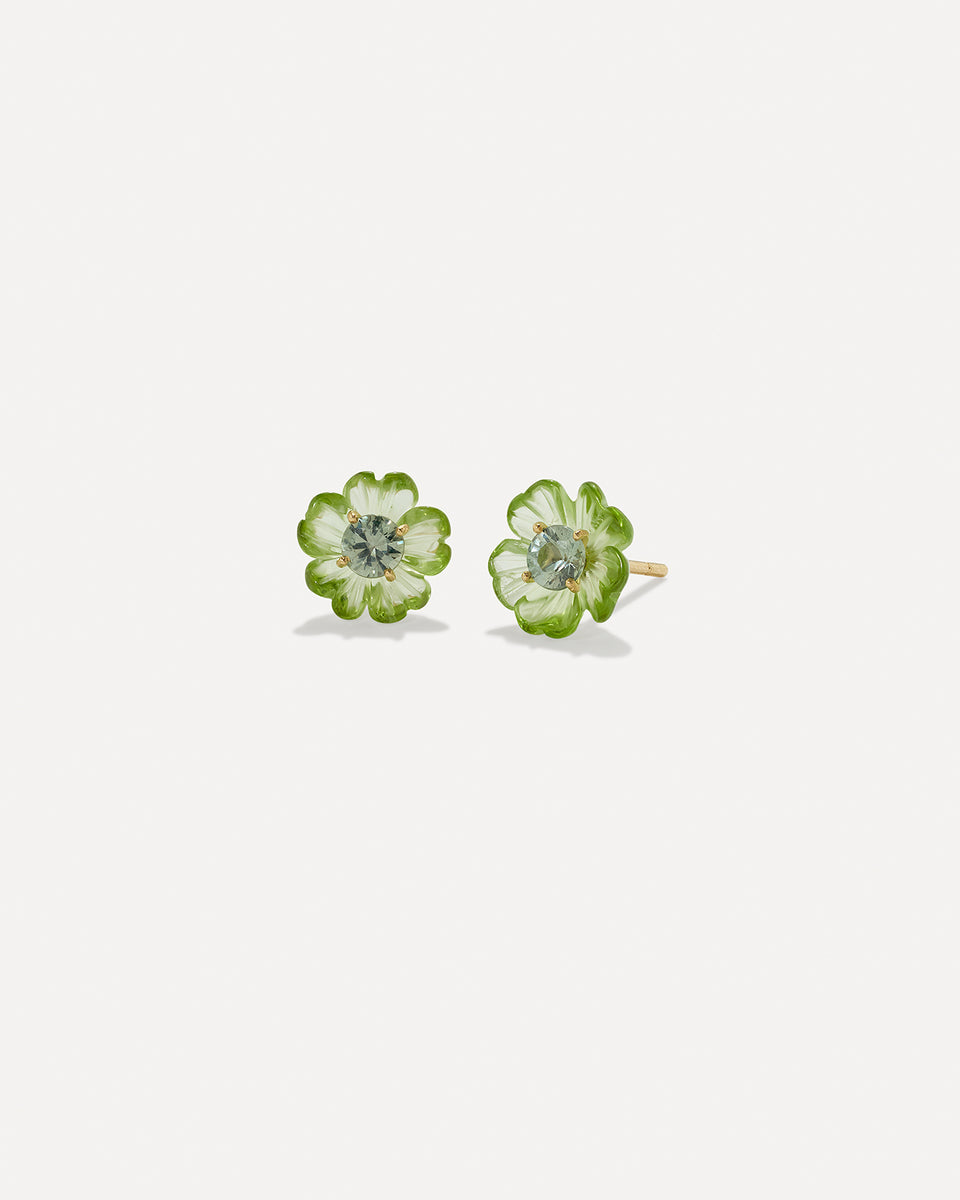 One of a Kind Petite Tropical Flower Studs - Irene Neuwirth