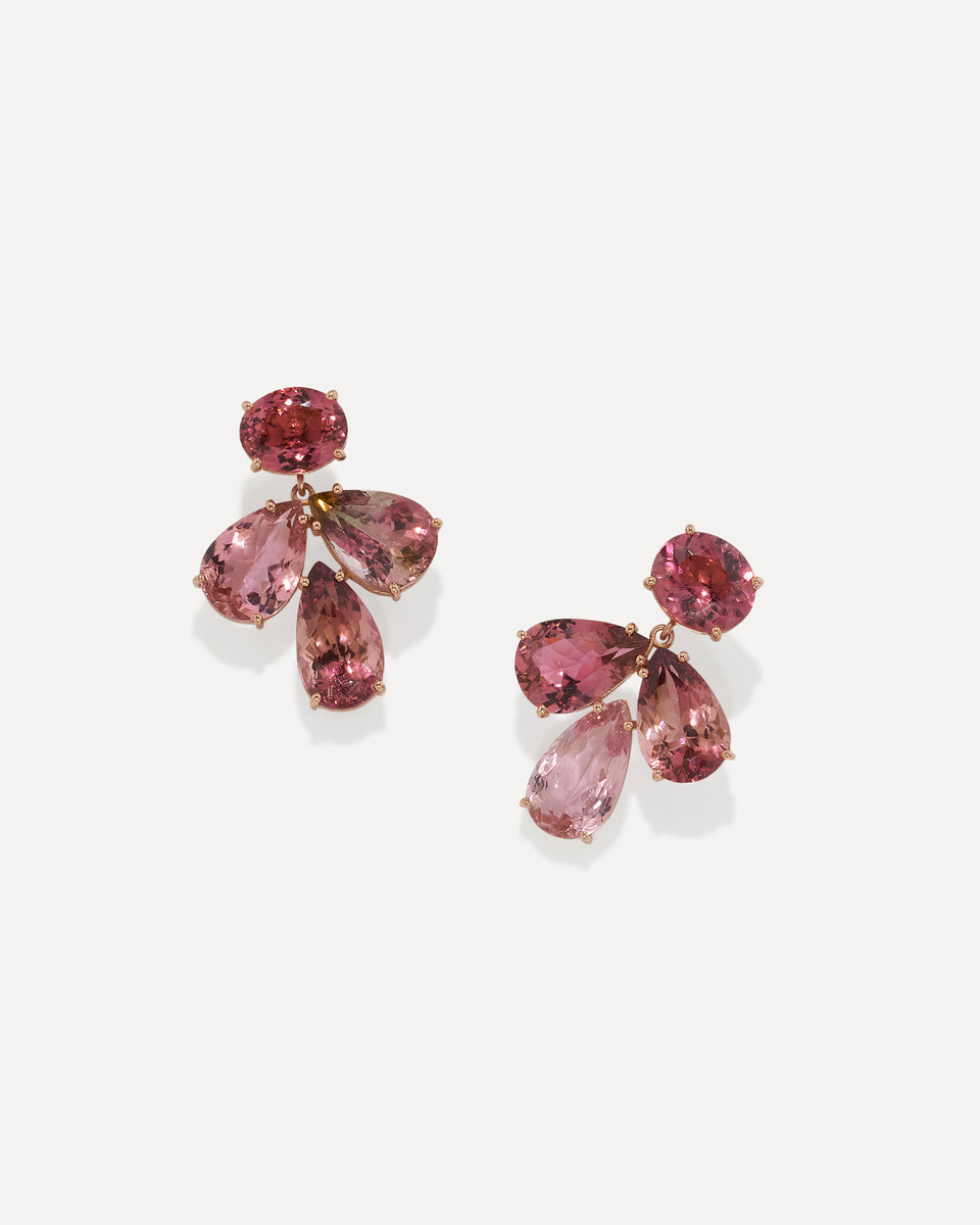 One of a Kind Gemmy Gem Flora Earrings - Irene Neuwirth