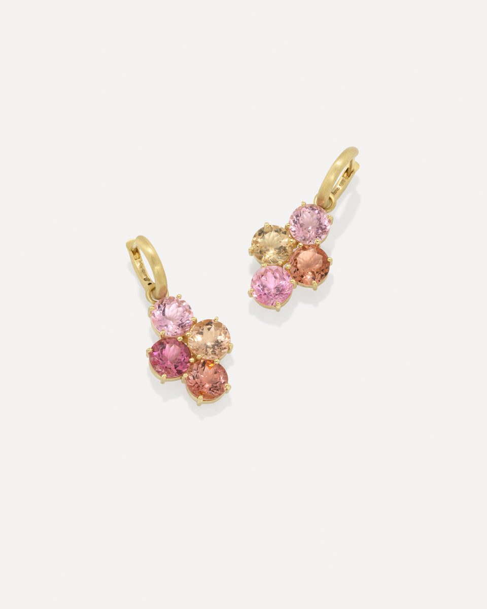 One of a Kind Gemmy Gem Domino Jeweled Huggies