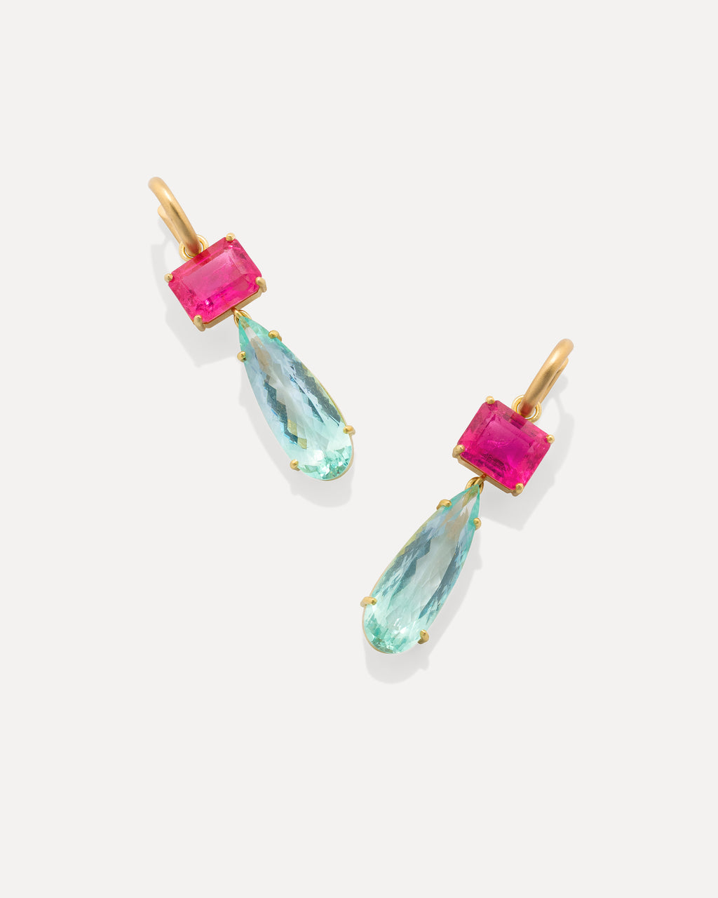 One of a Kind Gemmy Gem Jeweled Huggies - Irene Neuwirth