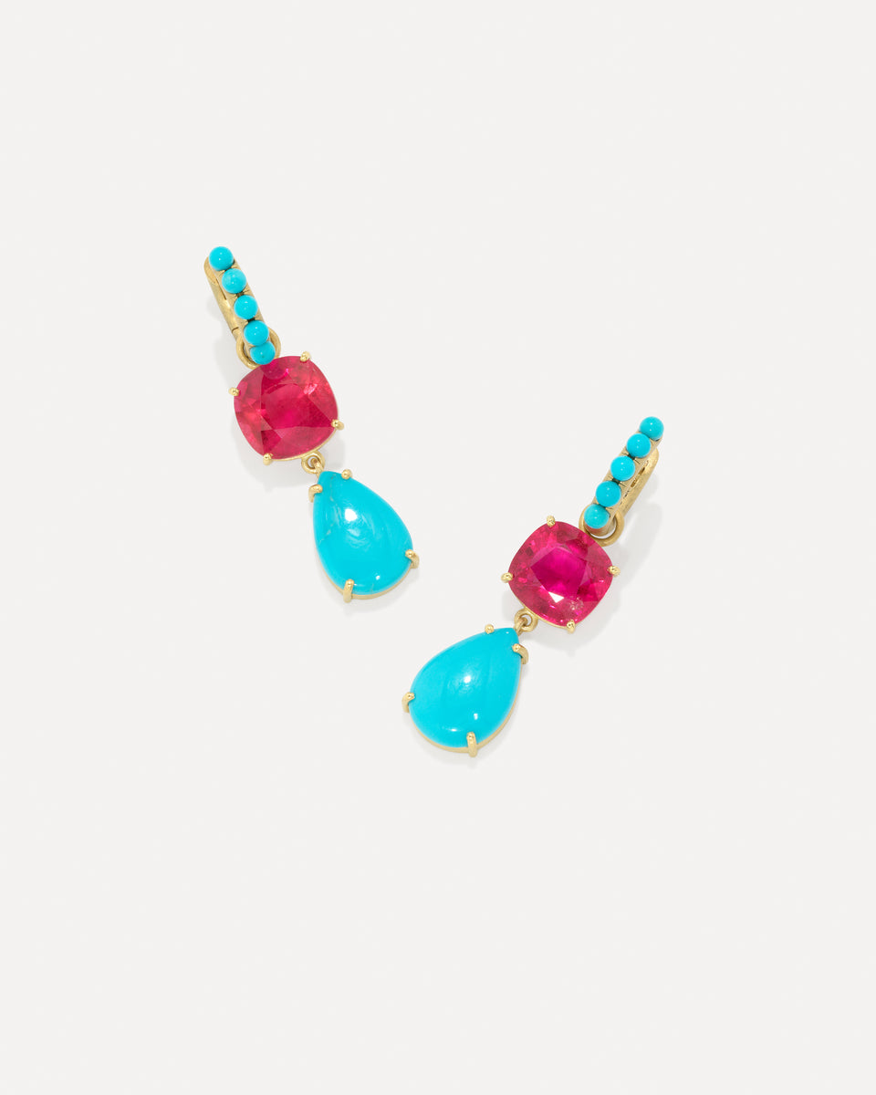 One of a Kind Gemmy Gem Jeweled Huggies