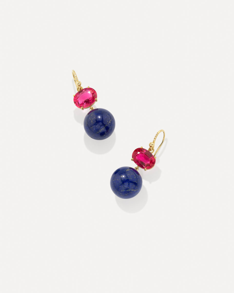 One of a Kind Gemmy Gem Gumball Earrings - Irene Neuwirth