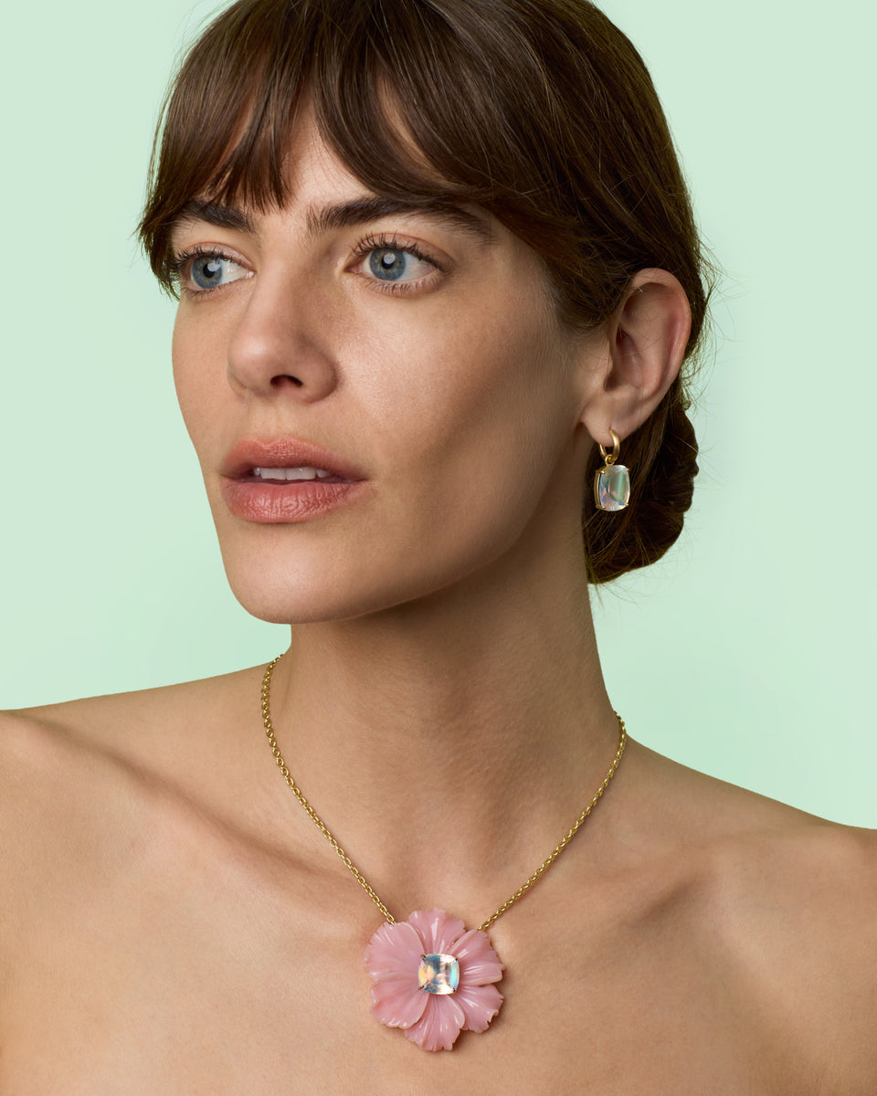 One of a Kind Tropical Flower Necklace - Irene Neuwirth