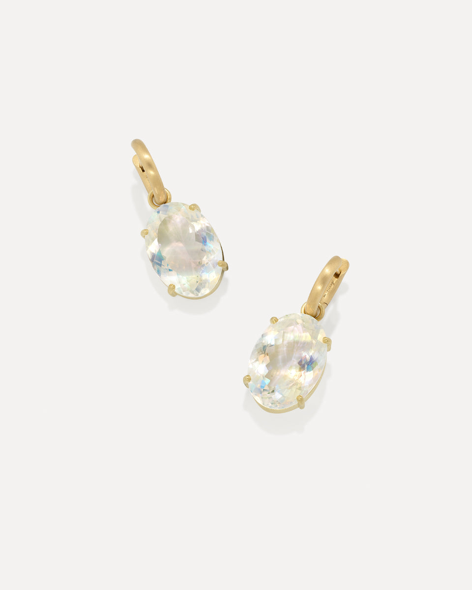 One of a Kind Gem Drop Jeweled Huggies