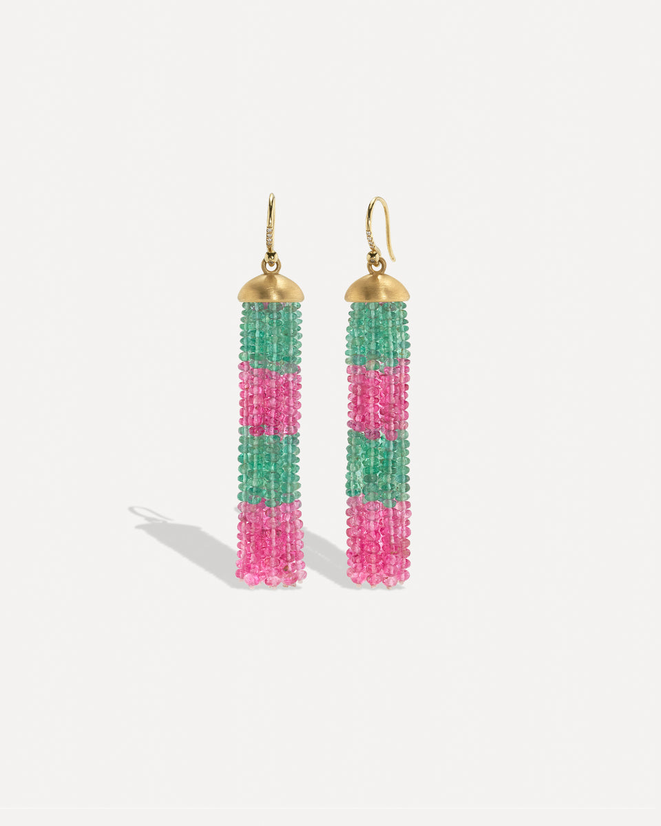 One of a Kind Medium Tassel Earrings - Irene Neuwirth