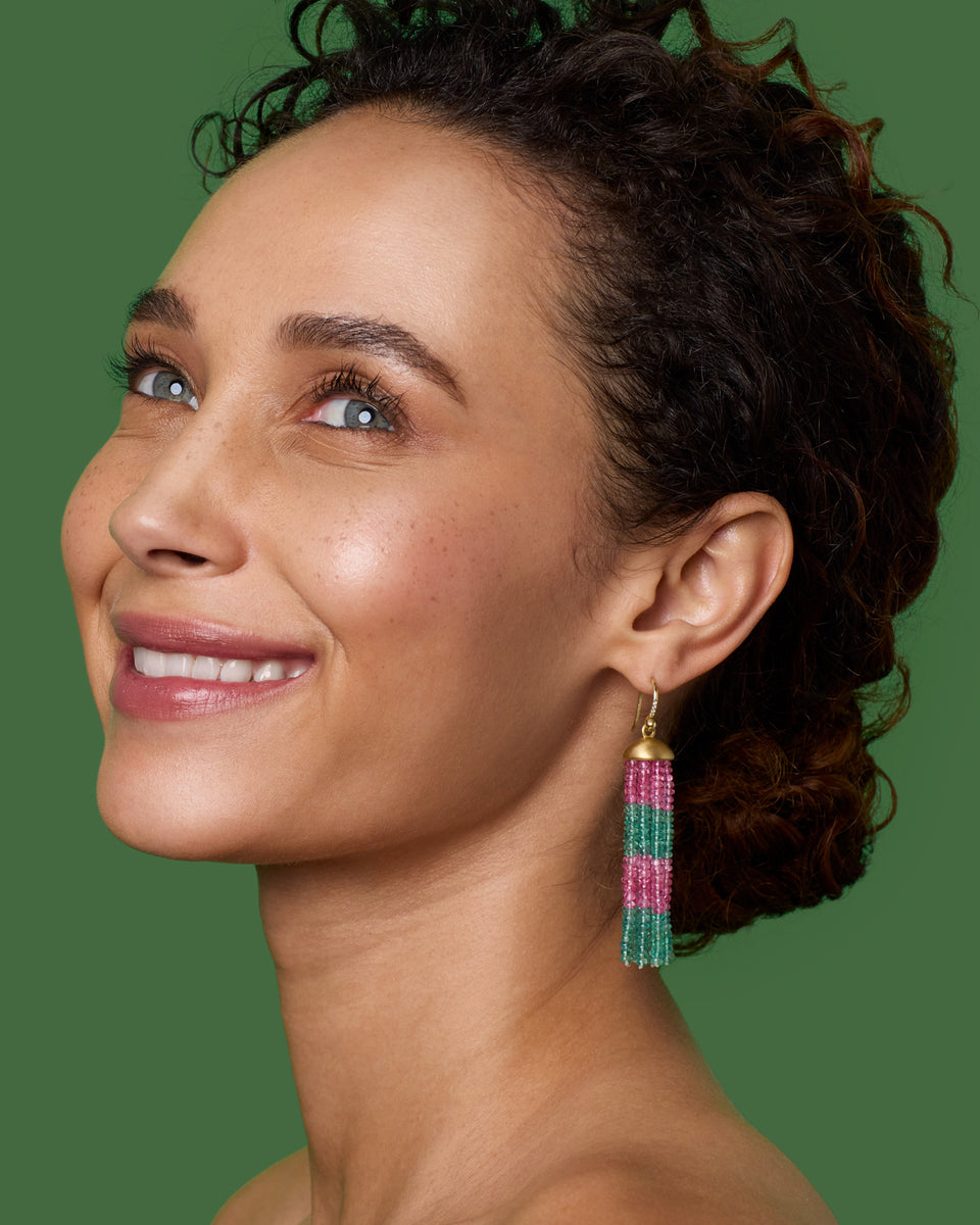 One of a Kind Medium Tassel Earrings - Irene Neuwirth