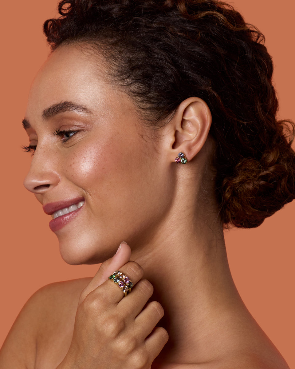 One of a Kind Gemmy Gem Four Stone Mixed Ring - Irene Neuwirth