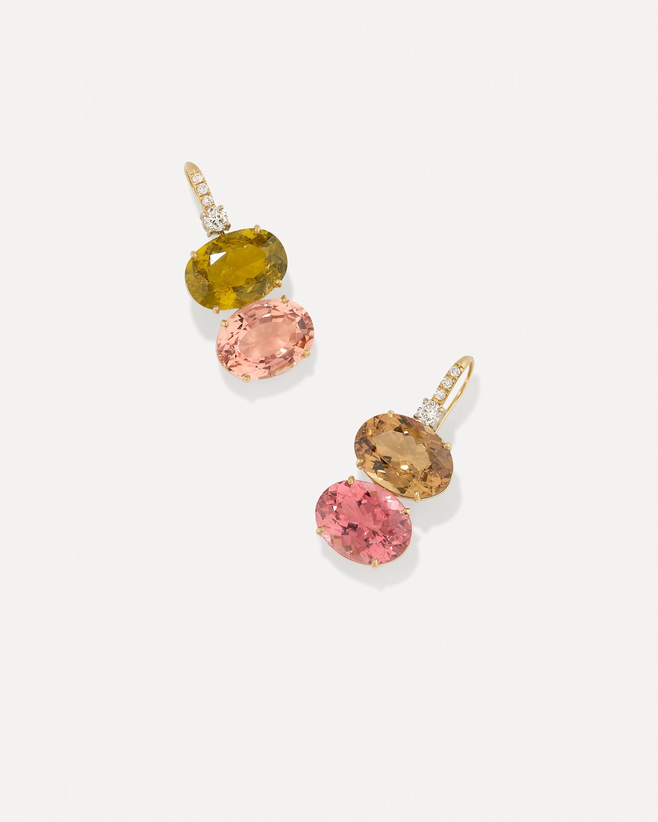 Buy One Gram Gold Plated Single Stone Flower Design Dangler Earrings for  Women