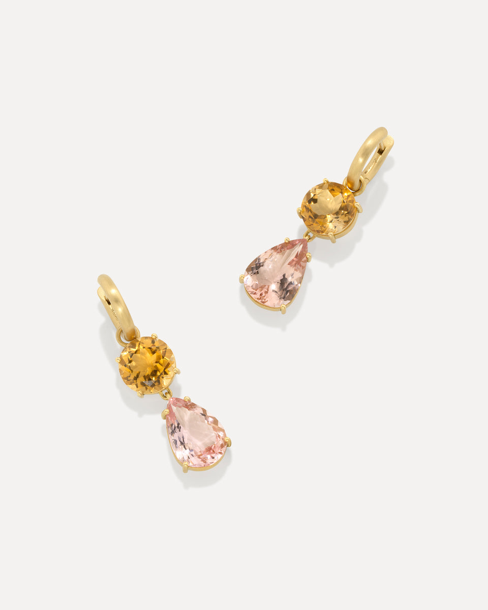 One of a Kind Gemmy Gem Jeweled Huggies - Irene Neuwirth