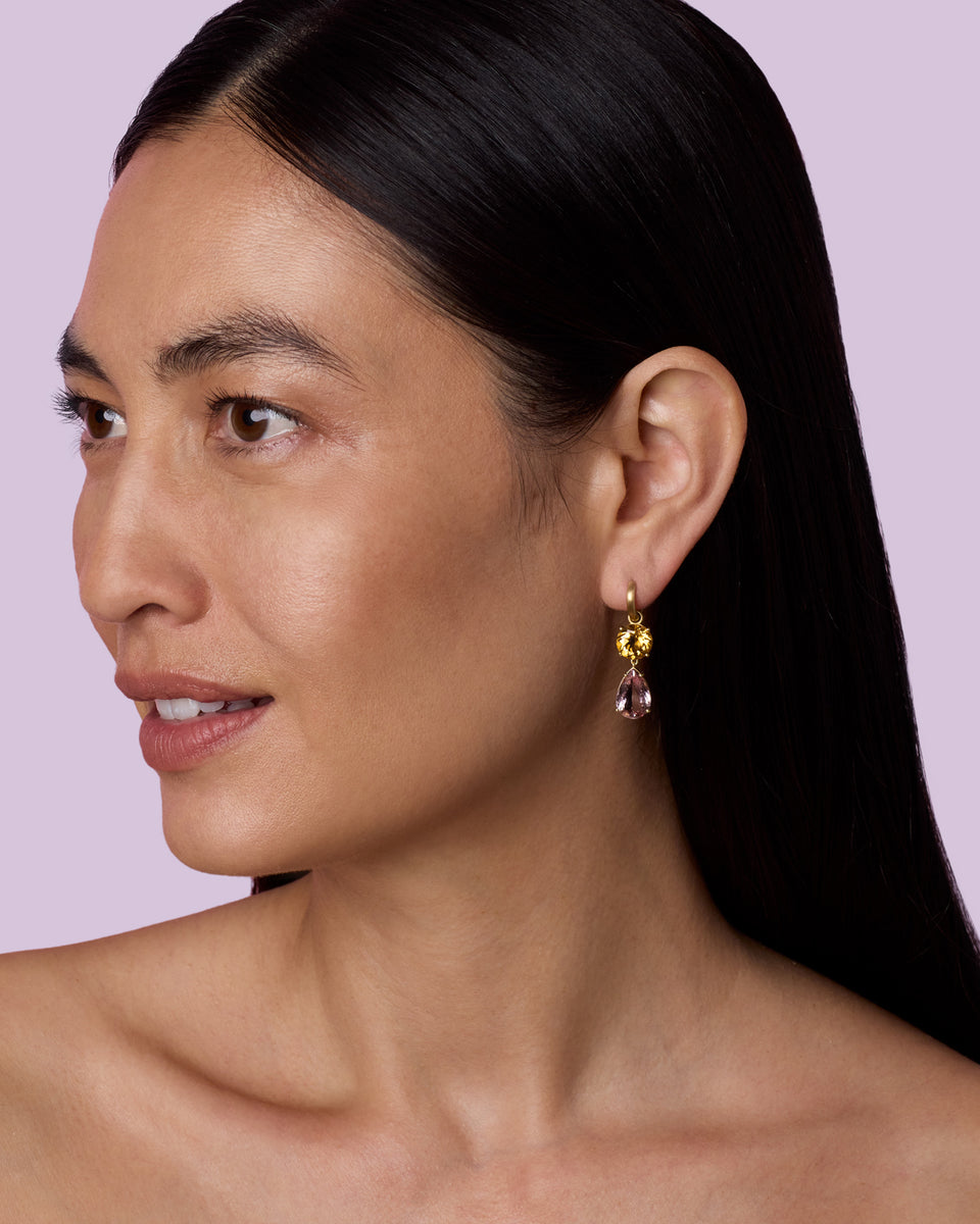 One of a Kind Gemmy Gem Jeweled Huggies - Irene Neuwirth