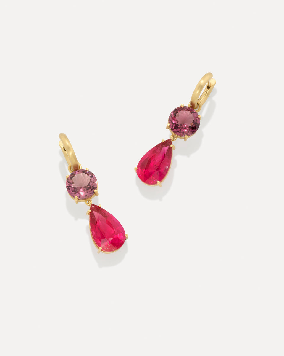 One of a Kind Gemmy Gem Jeweled Huggies