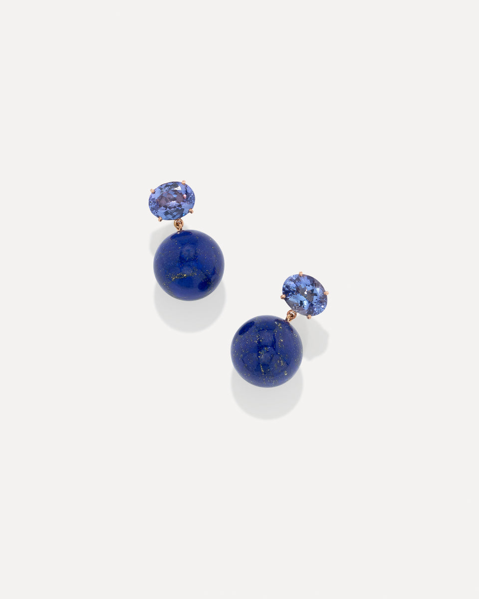 One of a Kind Double Drop Gumball Earrings - Irene Neuwirth