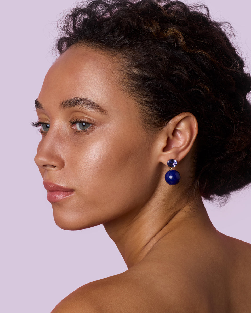 One of a Kind Double Drop Gumball Earrings - Irene Neuwirth