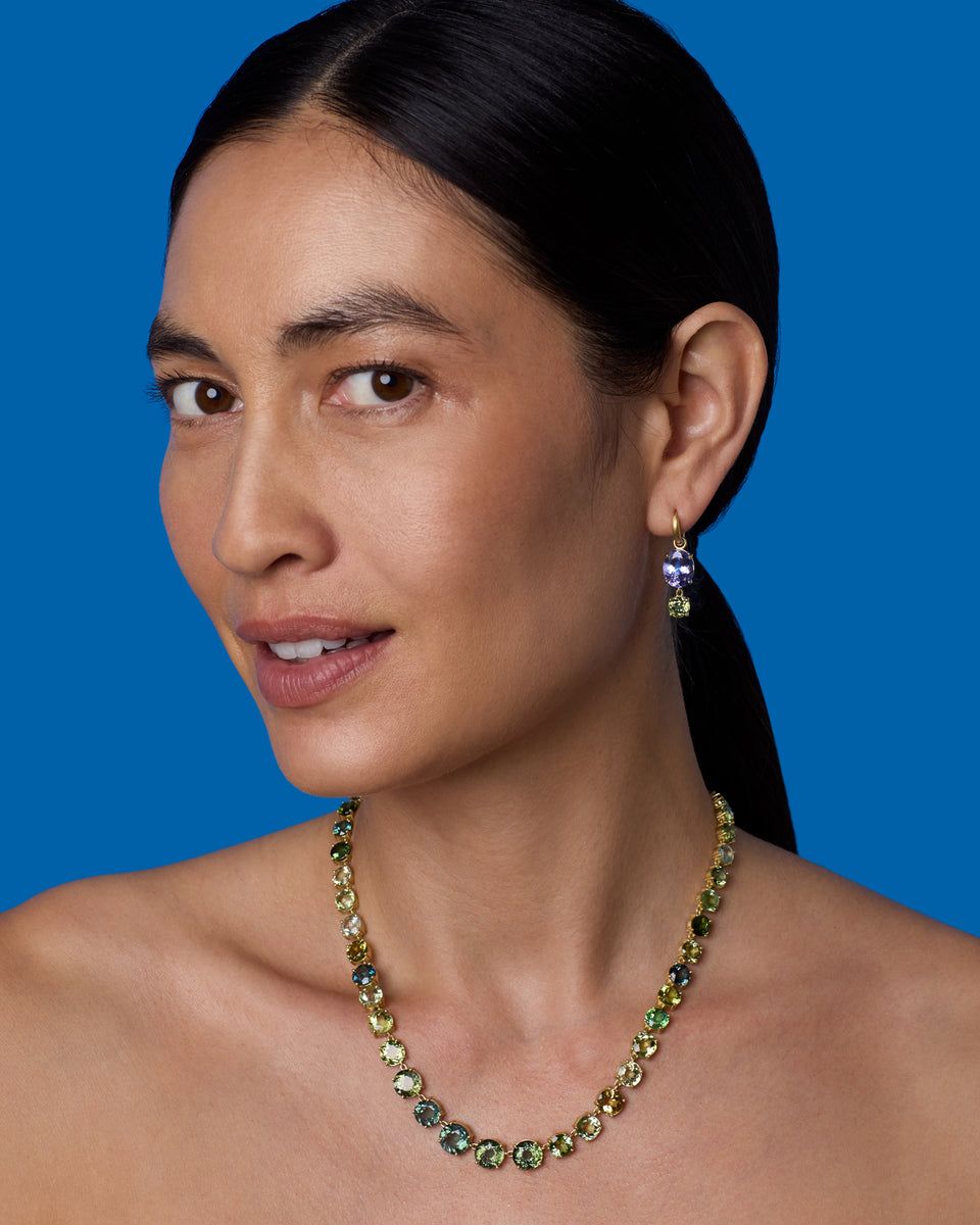 One of a Kind Gemmy Gem Link Necklace - Irene Neuwirth