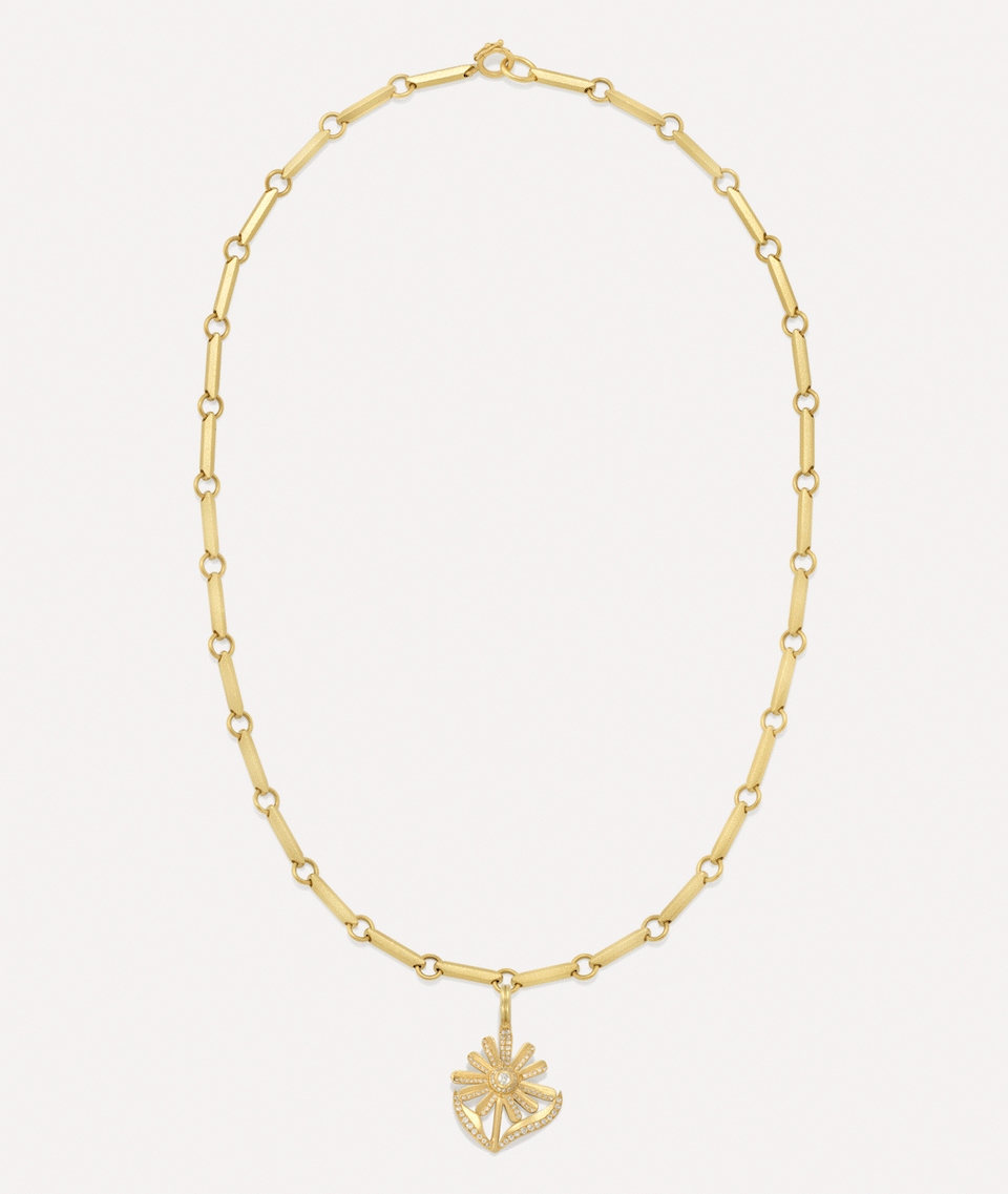 Pavé Golden Blossom Lucky Charm