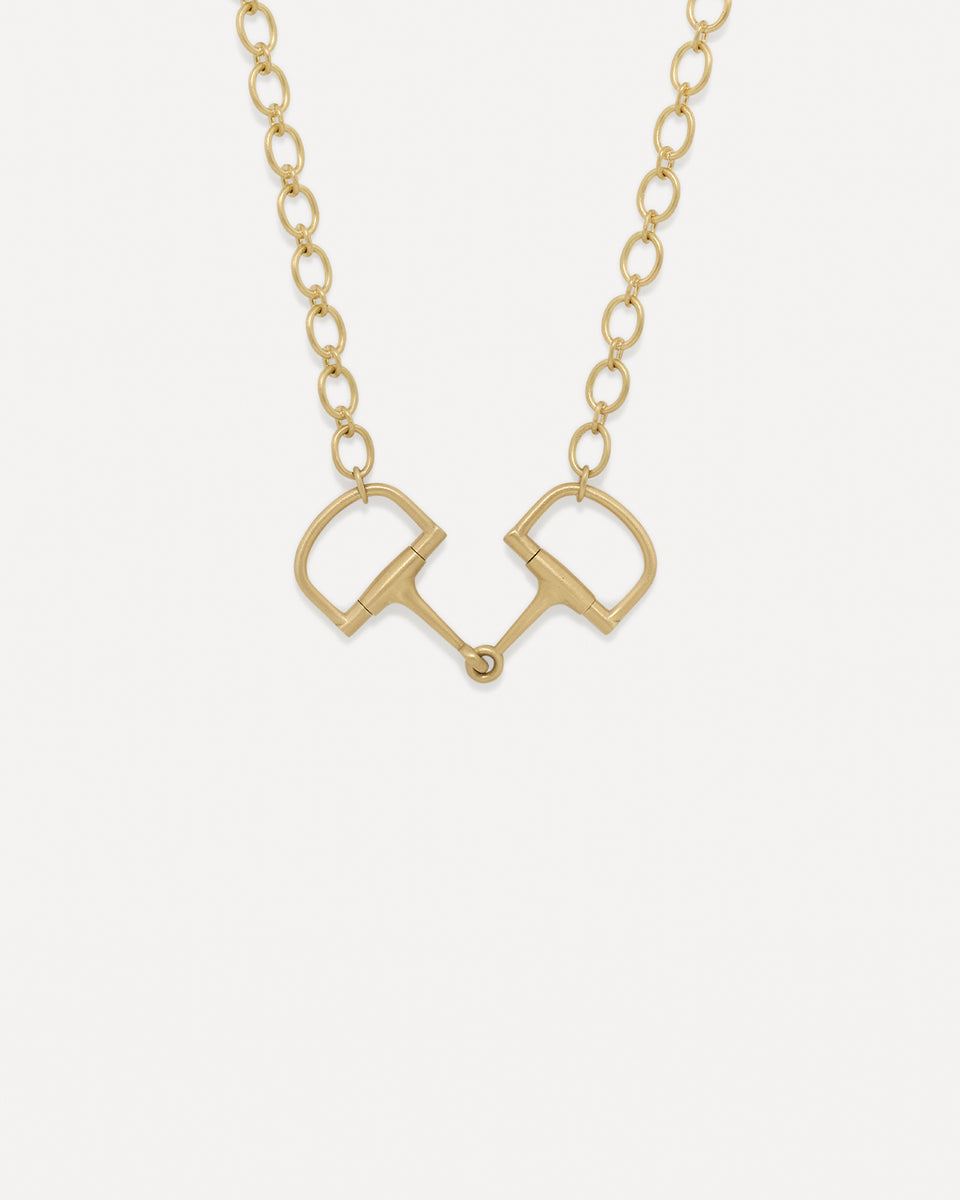 Large Equestrian Oval Link Necklace - Irene Neuwirth