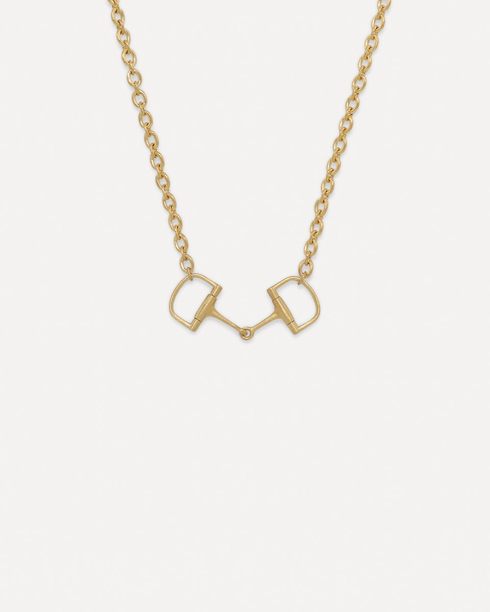 Small Equestrian Oval Link Necklace - Irene Neuwirth