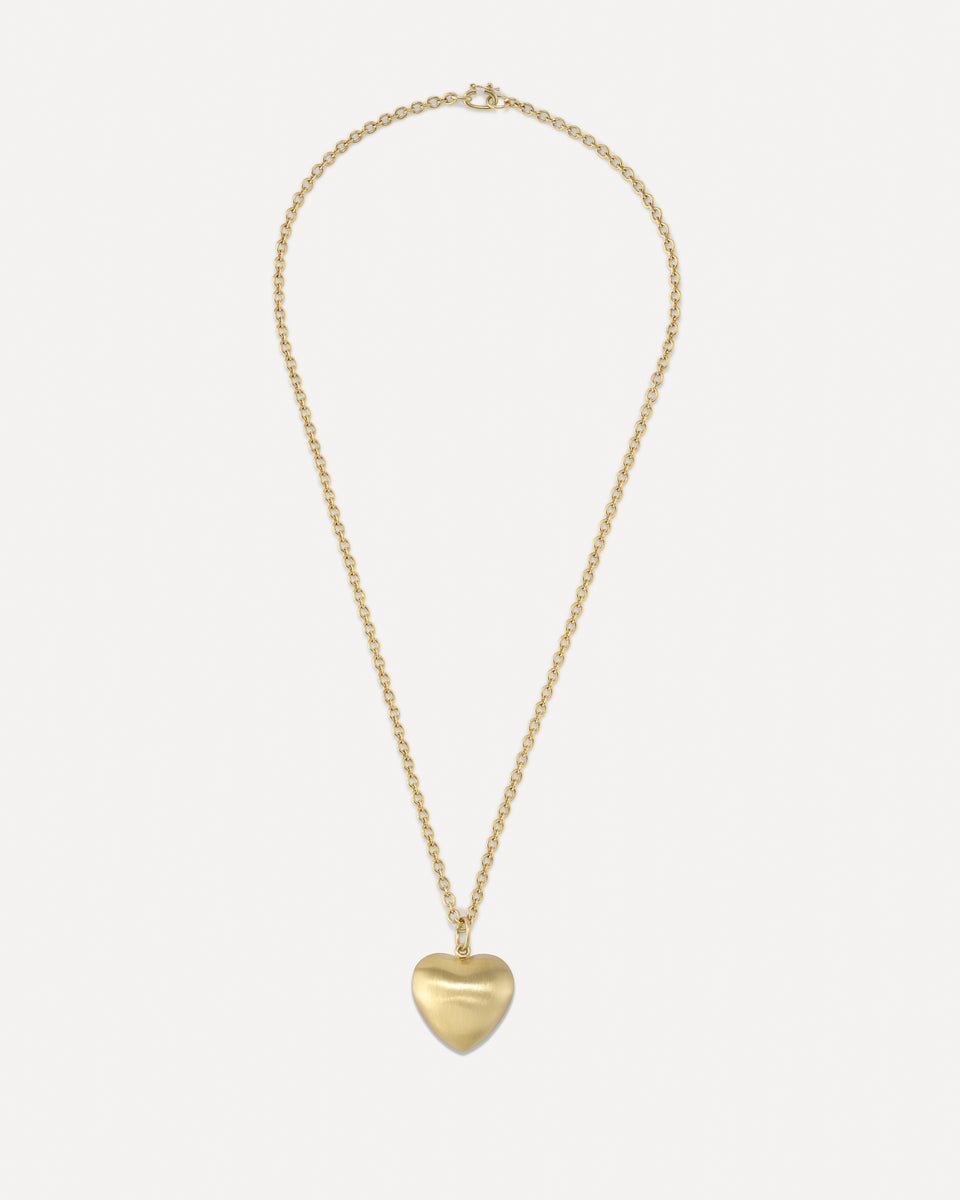 Puffed Gold Love Necklace - Irene Neuwirth