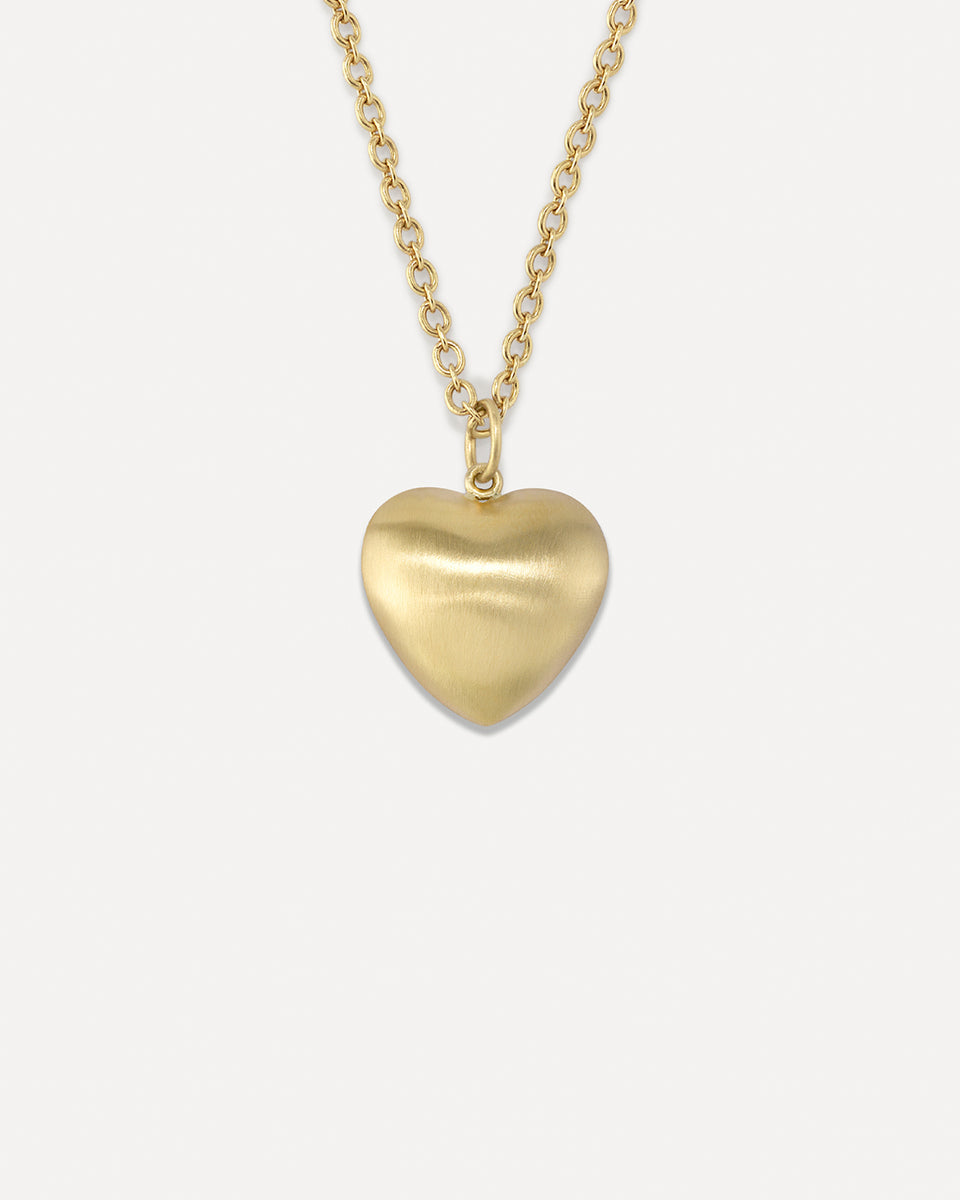 Puffed Gold Love Necklace - Irene Neuwirth