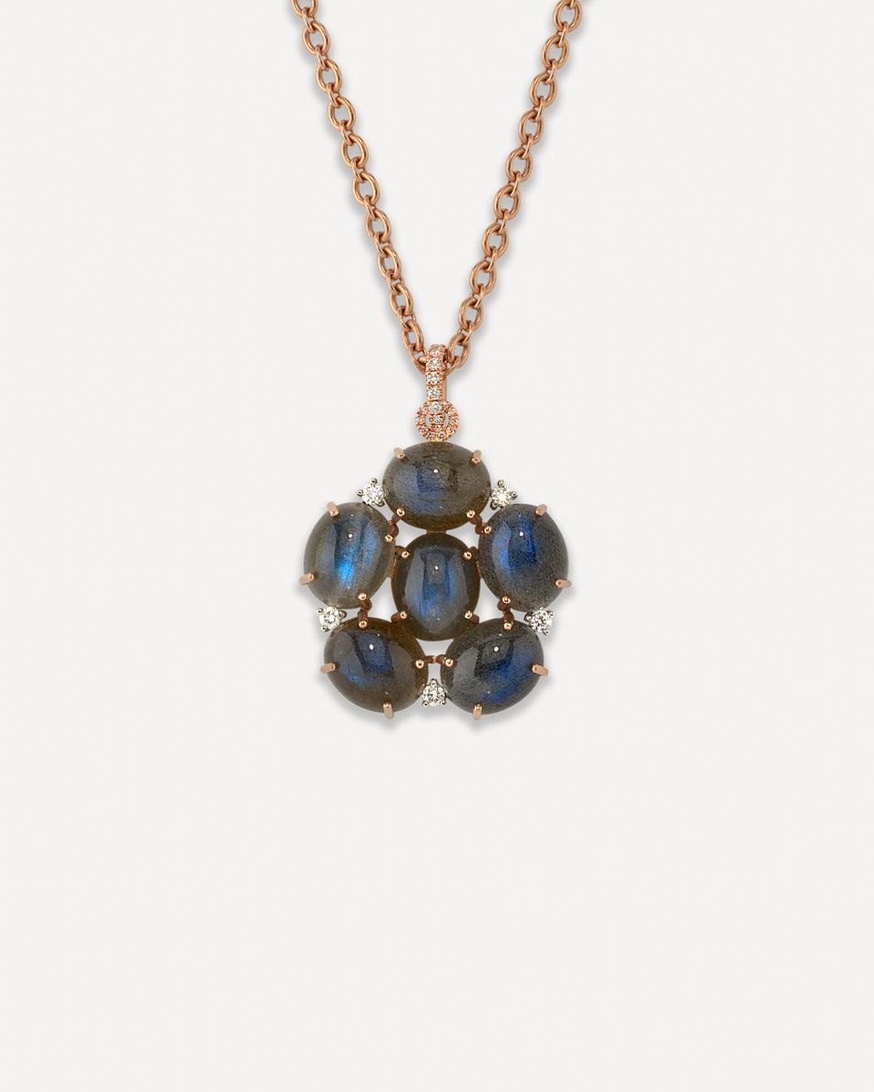 Pavé Classic Diamond Floret Necklace - Irene Neuwirth