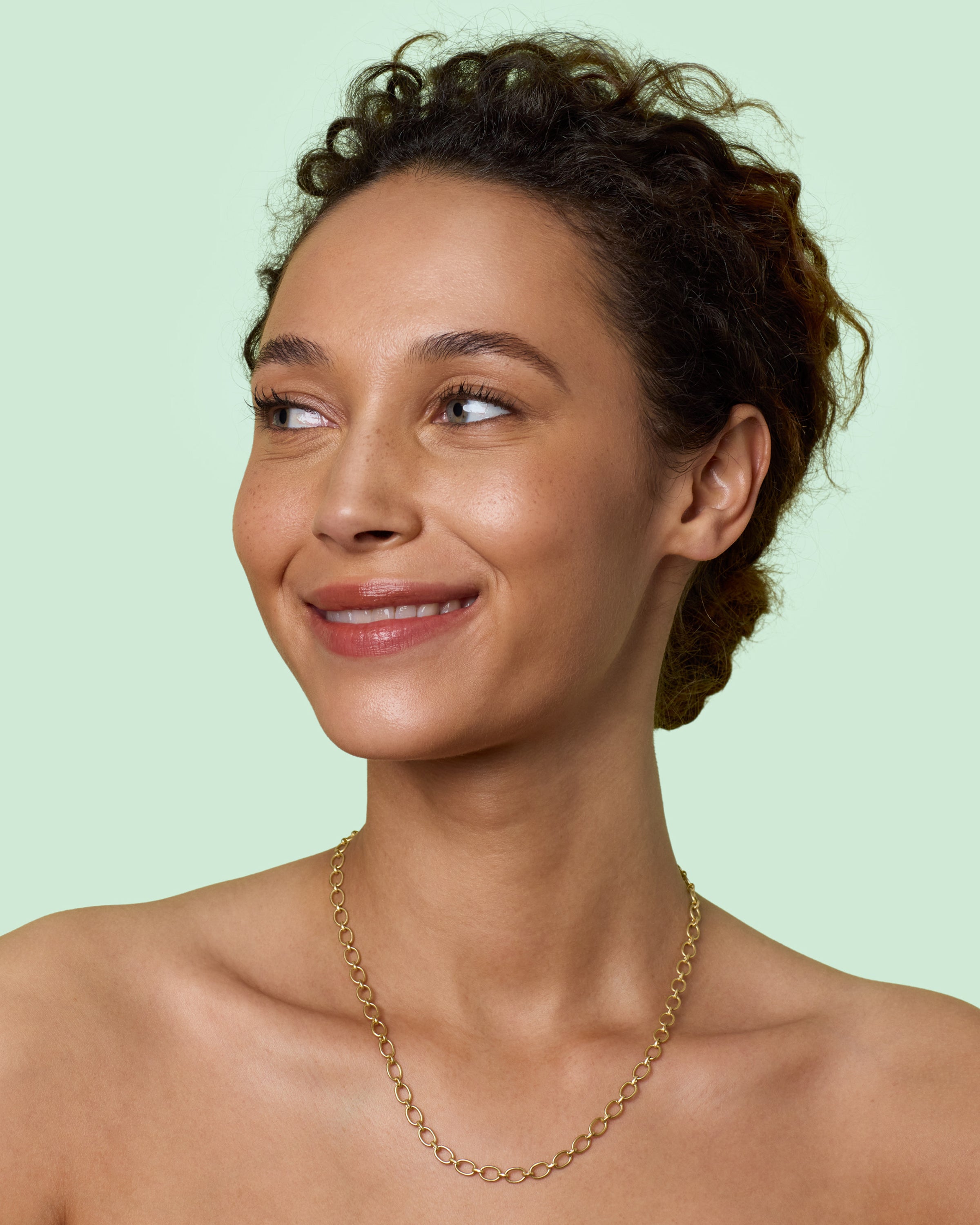 Small Oval Link Chain Necklace 18K Gold – Irene Neuwirth