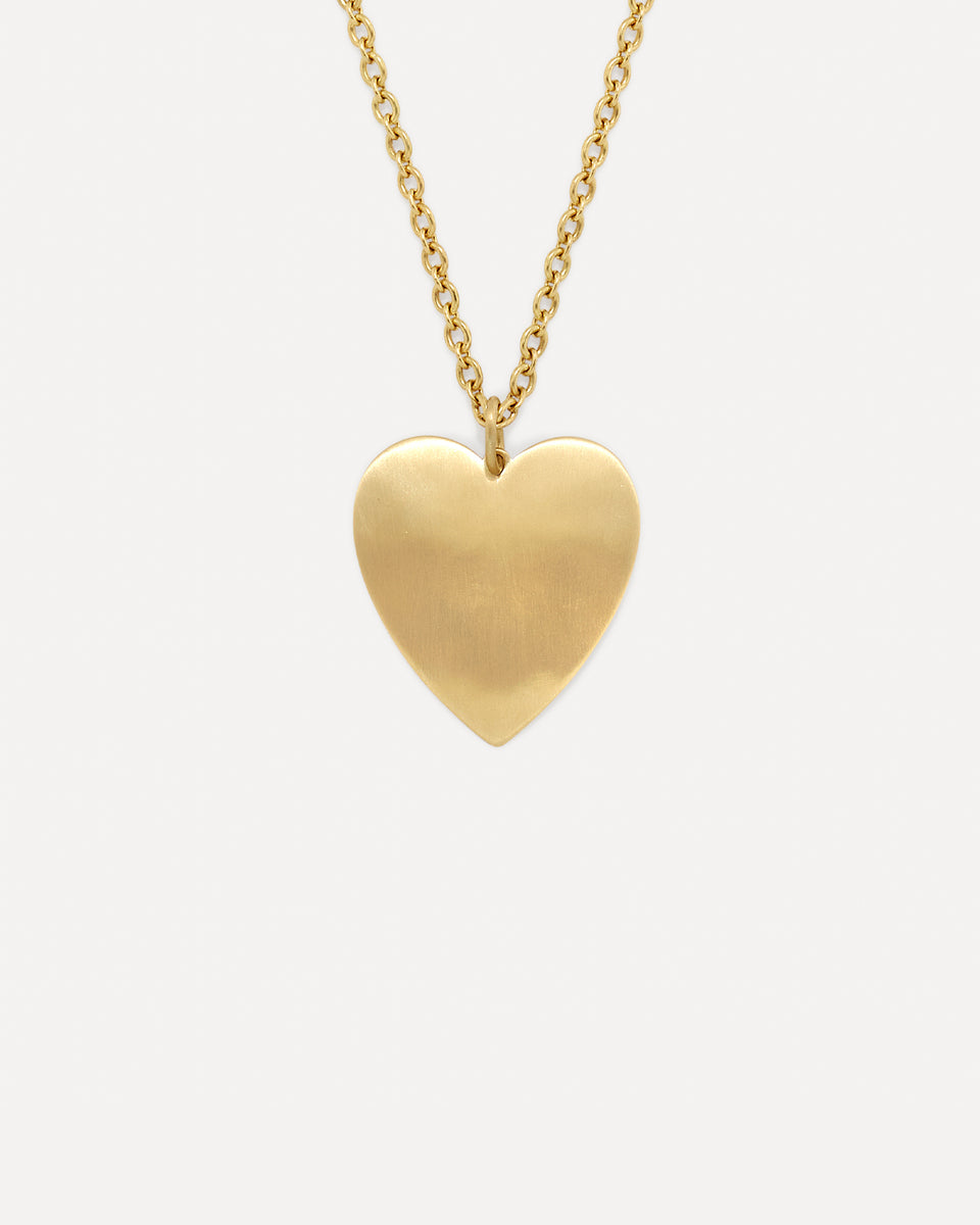 Large Gold Classic Love Pendant Necklace - Irene Neuwirth