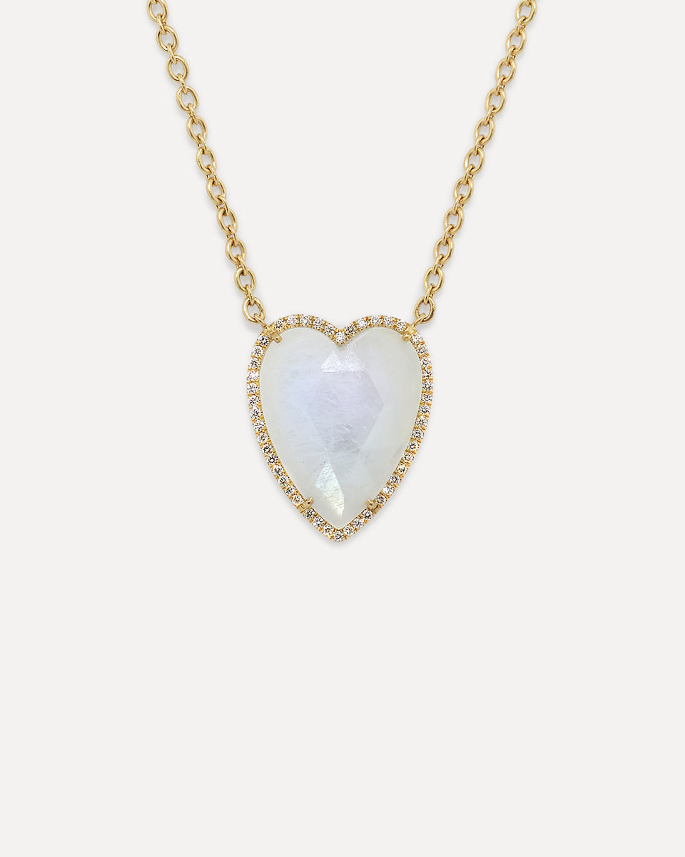 Large Pavé Love Necklace - Irene Neuwirth