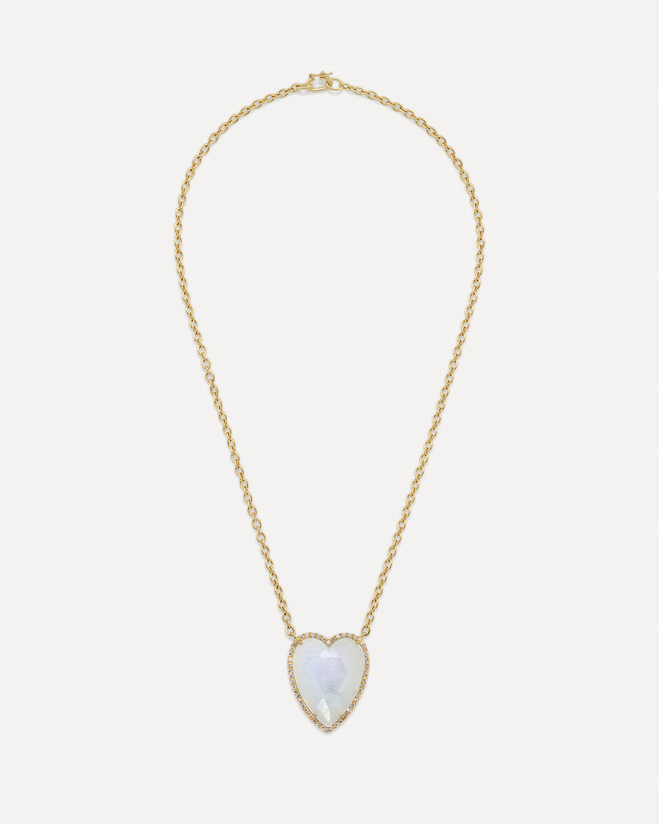 Large Pavé Love Necklace - Irene Neuwirth