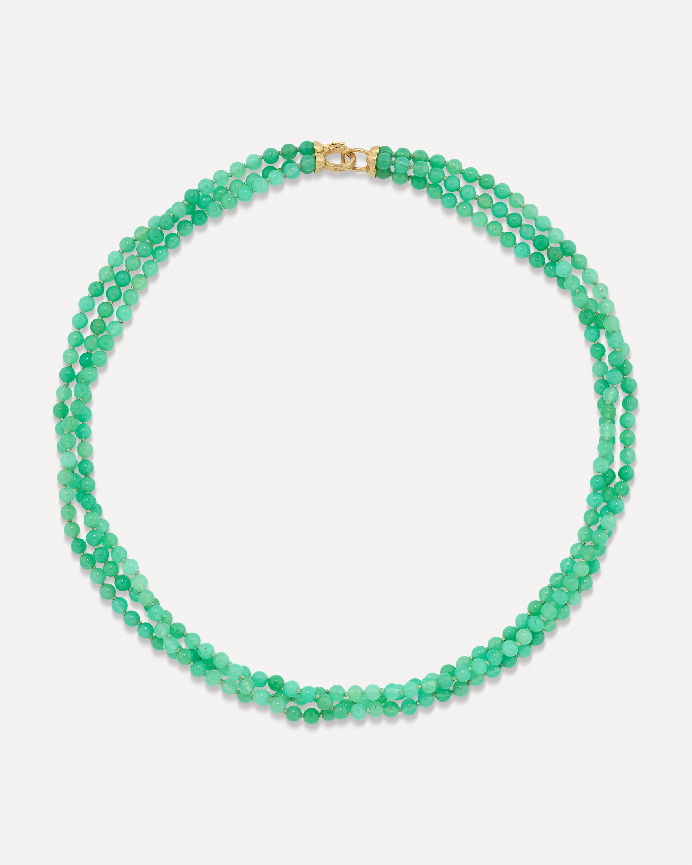 Triple Strand Beaded Candy Necklace 18k Gold | Irene Neuwirth Jewelry