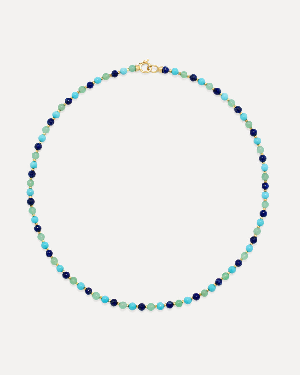 Petite Gumball Gold Beaded Mixed Necklace - Irene Neuwirth