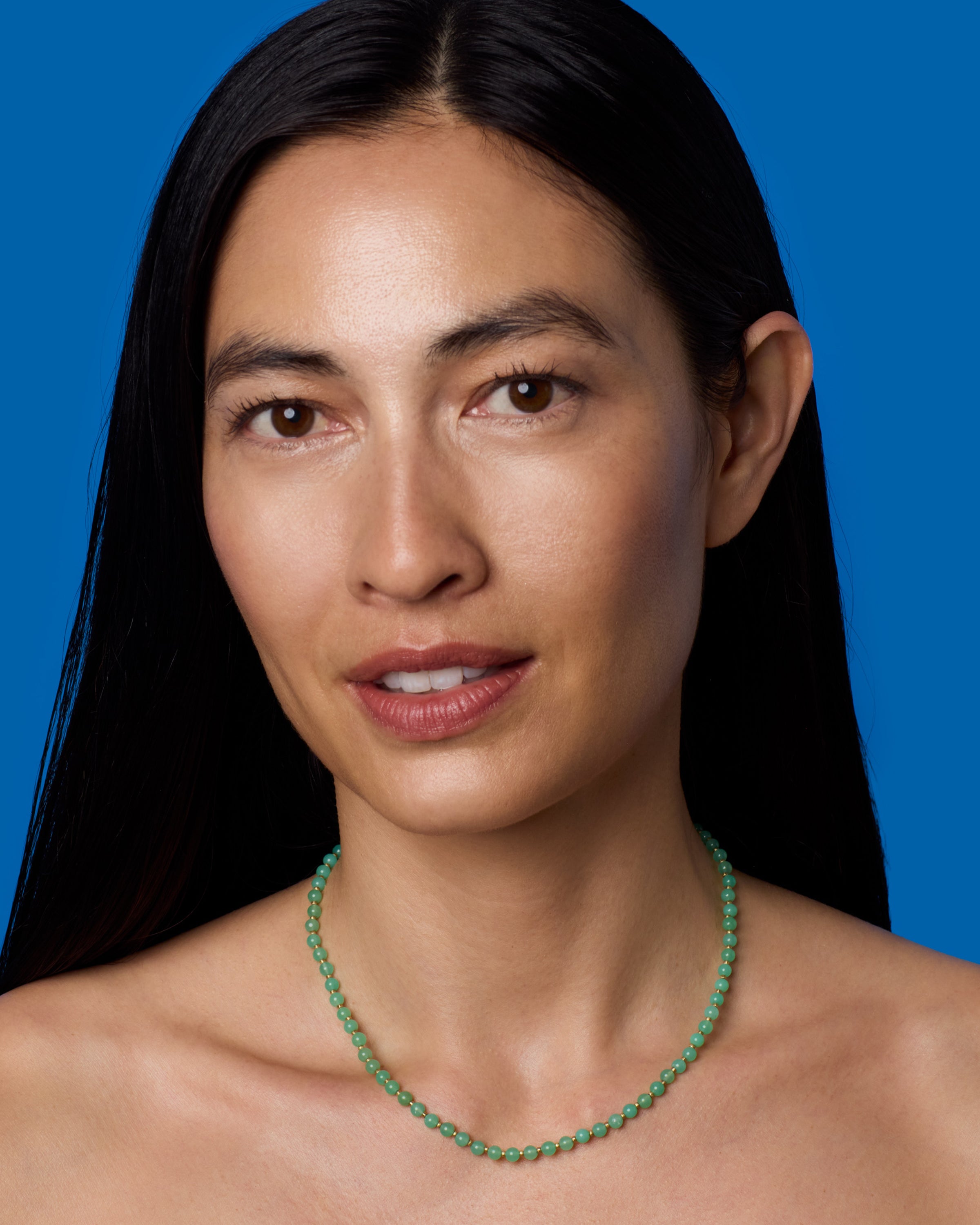 Petite Gumball Gold Beaded Candy Necklace 18k Yellow Gold – Irene