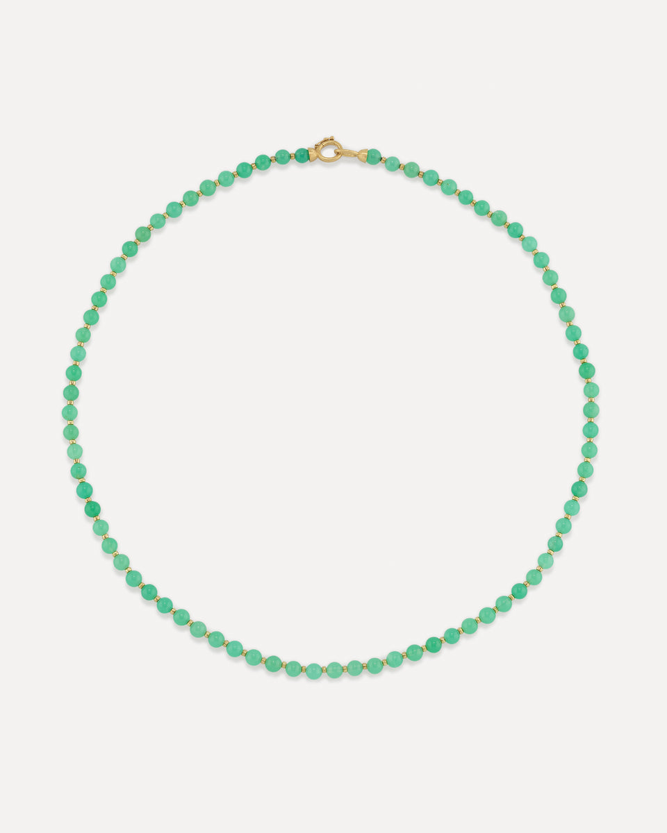 Petite Gumball Gold Beaded Necklace - Irene Neuwirth