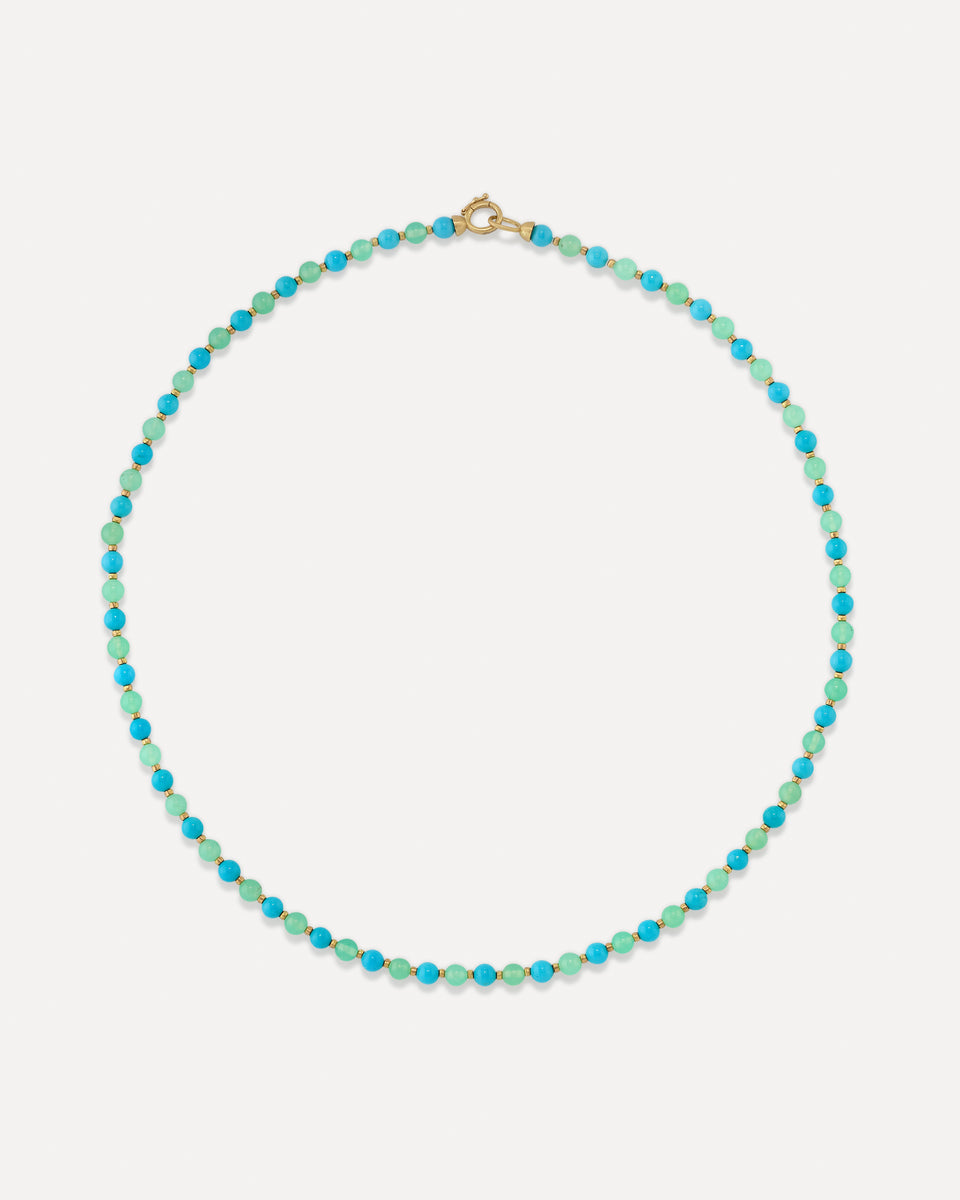 Petite Gumball Gold Beaded Mixed Necklace - Irene Neuwirth