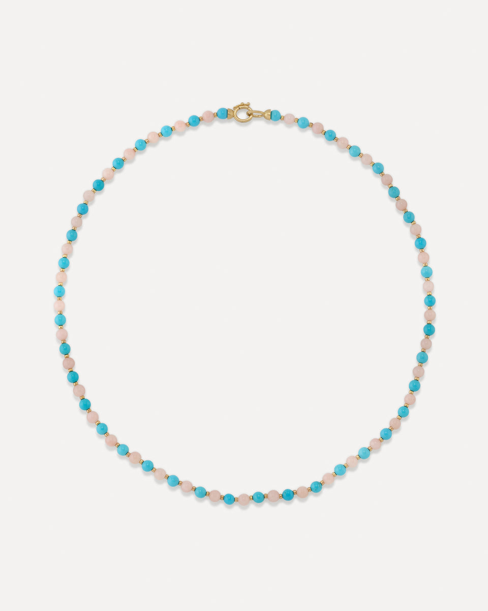 Petite Gumball Gold Beaded Mixed Necklace - Irene Neuwirth