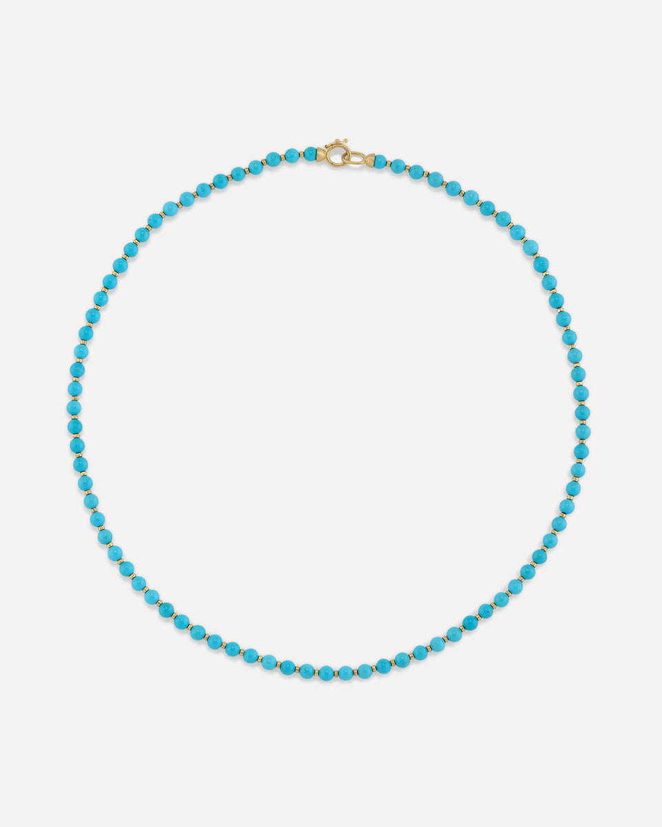 Petite Gumball Gold Beaded Necklace - Irene Neuwirth