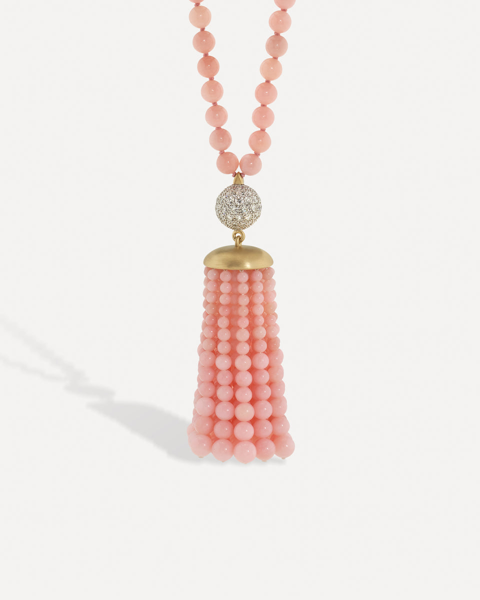 Diamond Gumball Tassel Long Necklace - Irene Neuwirth