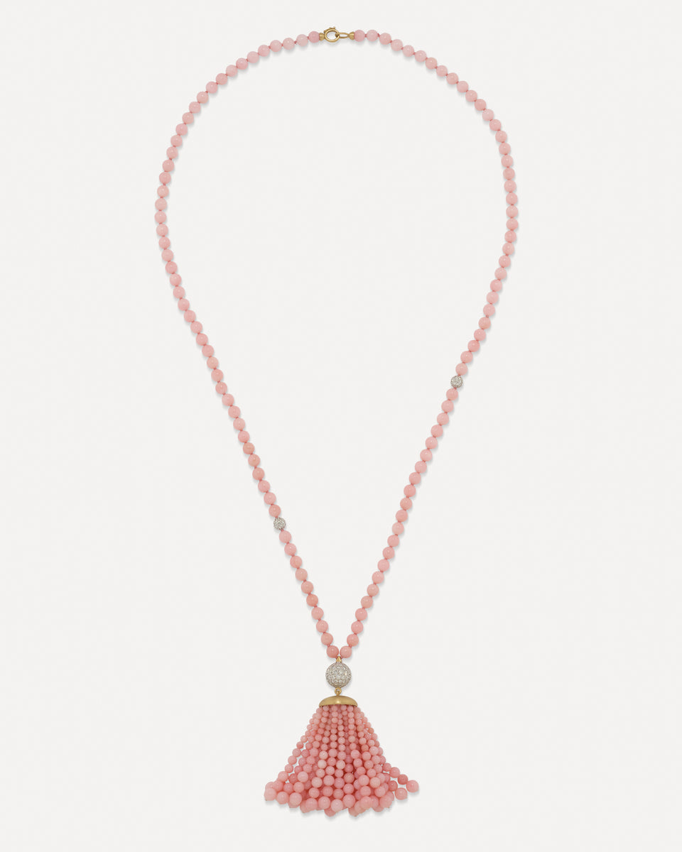 Diamond Gumball Tassel Long Necklace - Irene Neuwirth
