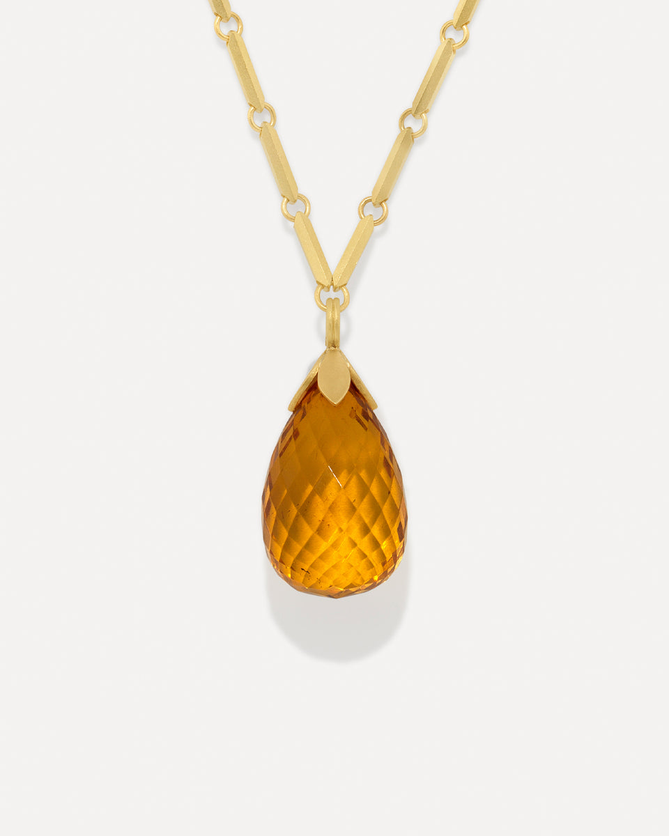 One of a Kind Amber Blossom Necklace